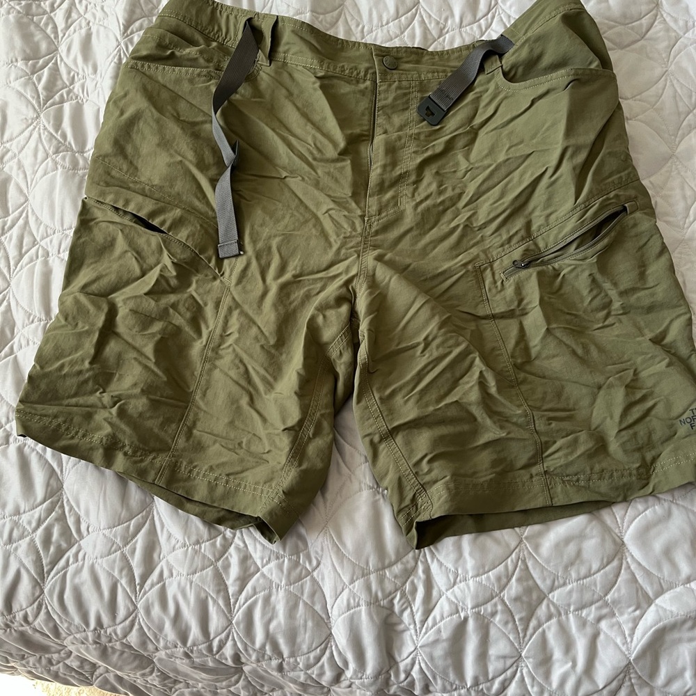 The North Face Olive Cargo Shorts